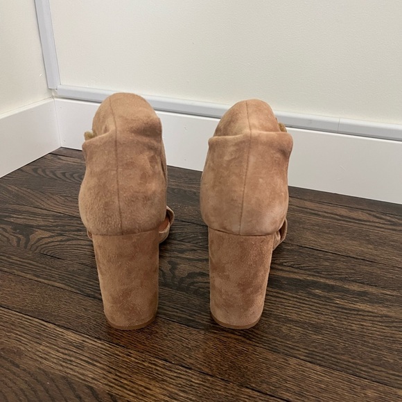 Jeffrey Campbell Neutral Suede Block Heels - Picture 5 of 5